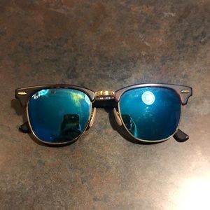 Blue Ray Ban Clubmasters